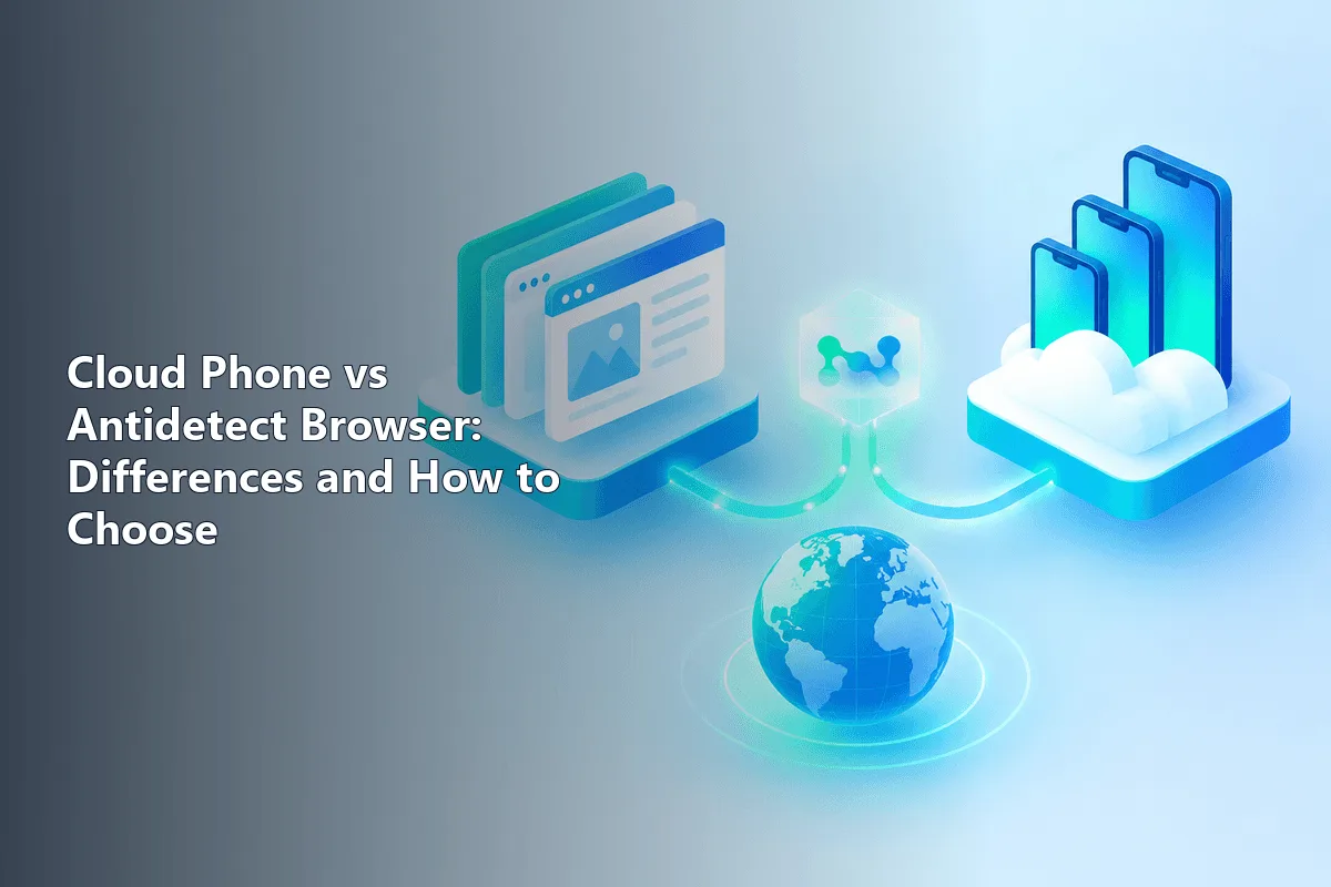 Cloud Phone vs Antidetect Browser: Differences and How to Choose