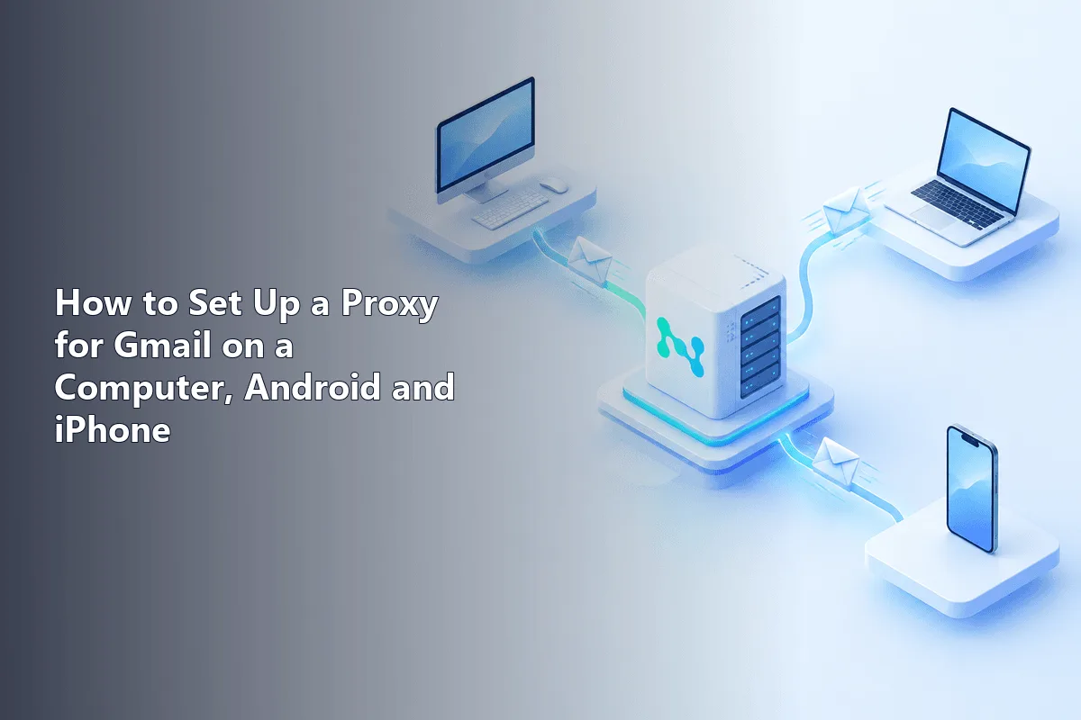 How to Set Up a Proxy for Gmail on a Computer, Android and iPhone