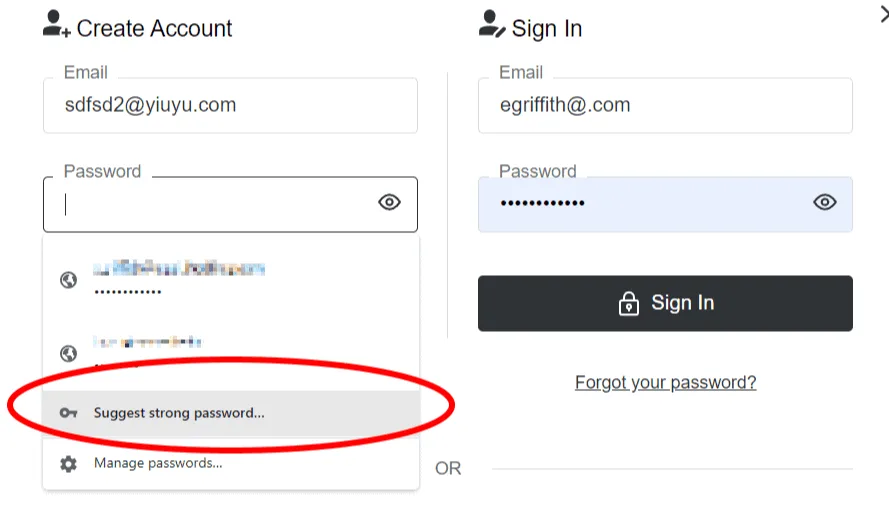 Менеджер паролей Google для хранения и управления паролями / Google Password Manager for storing and managing passwords