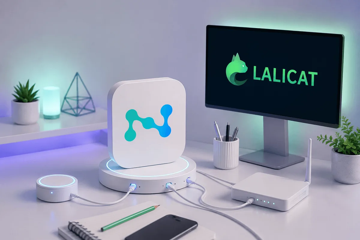 Интерфейс Lalicat с окном создания браузерного профиля и настройками прокси / Lalicat interface showing a browser profile creation window with proxy settings