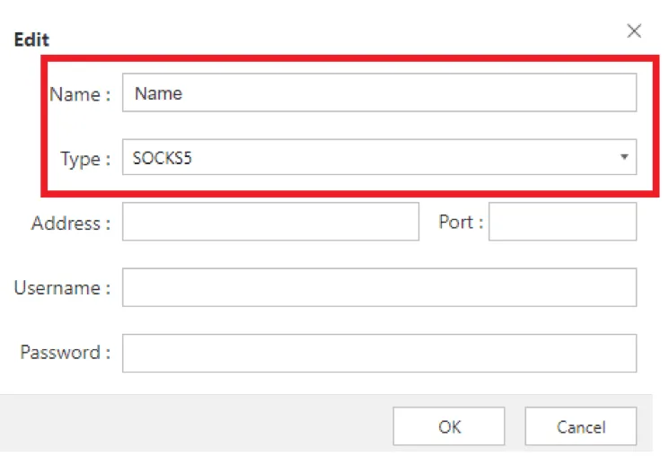 Выбор типа прокси в Maxthon / Selecting a proxy type in Maxthon