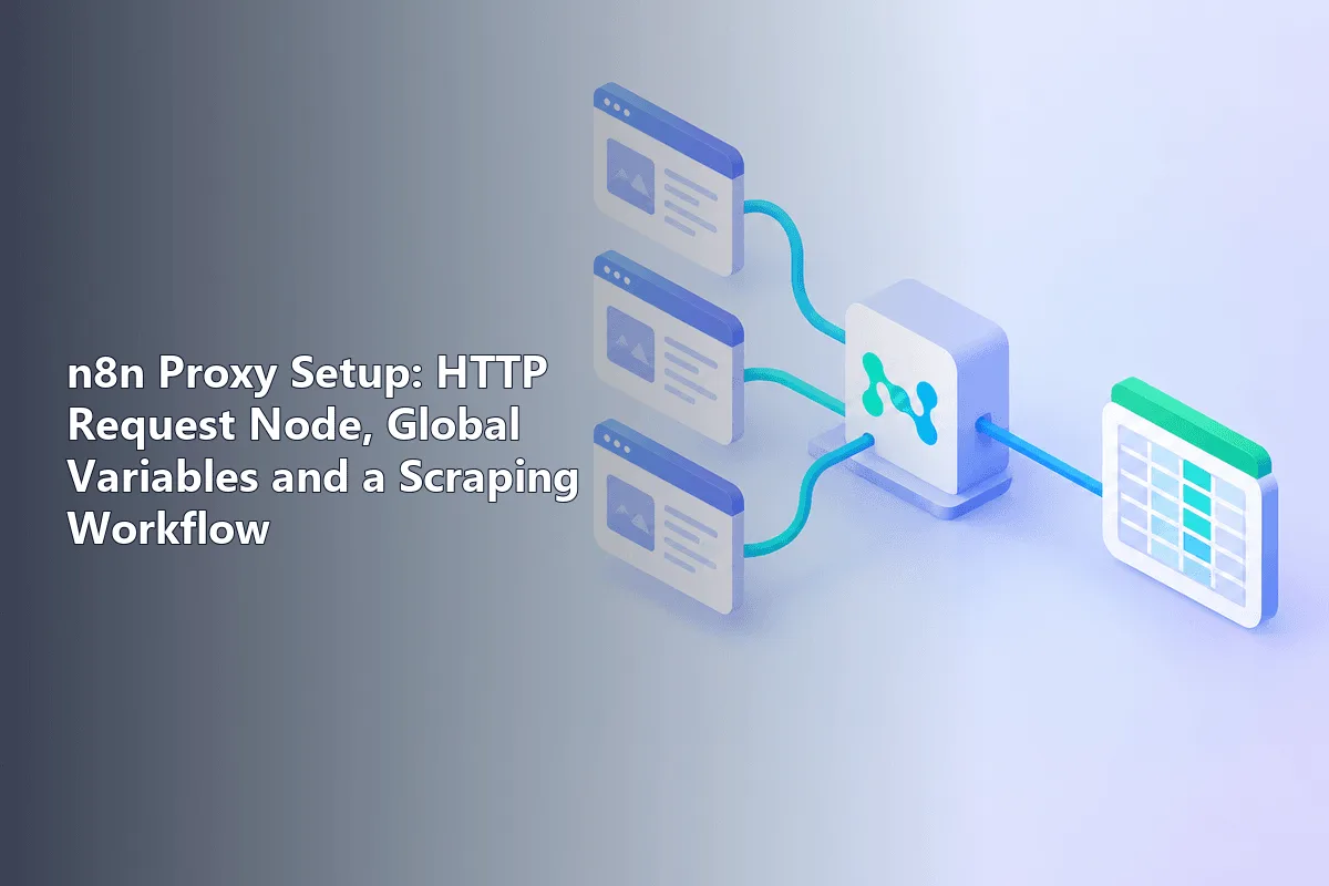 n8n Proxy Setup: HTTP Request Node, Global Variables and a Scraping Workflow
