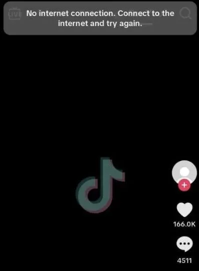 TikTok connection error caused by access issues