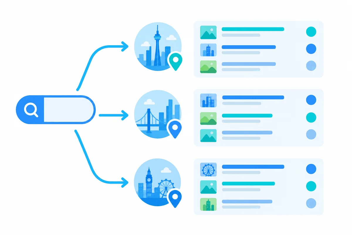 Why rankings depend on where you check from
