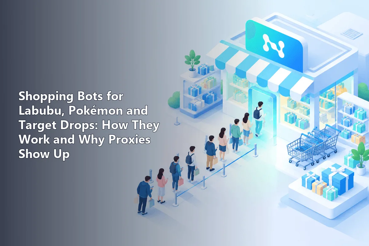 Shopping Bots for Labubu, Pokémon and Target Drops: How They Work and Why Proxies Show Up