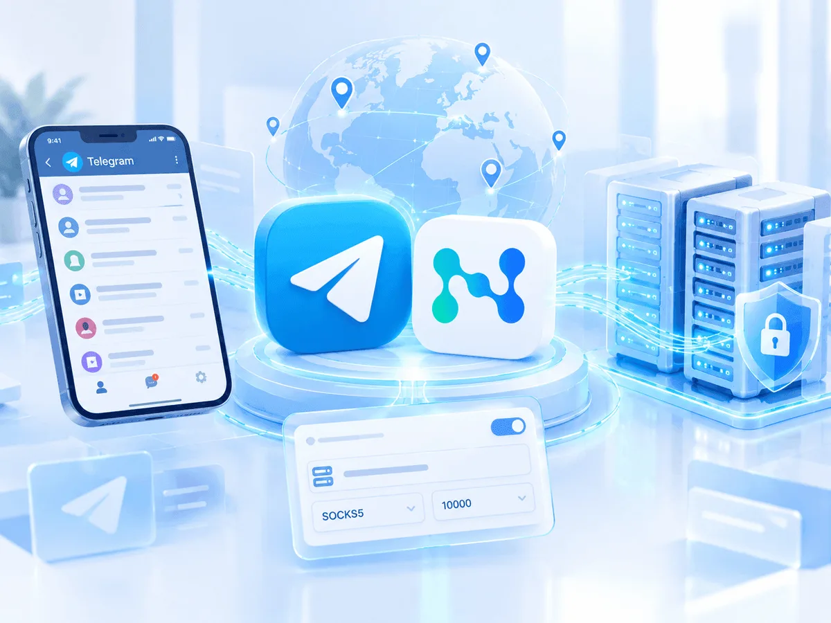 Установка прокси в Telegram с помощью статического IPv4-прокси Node Proxy