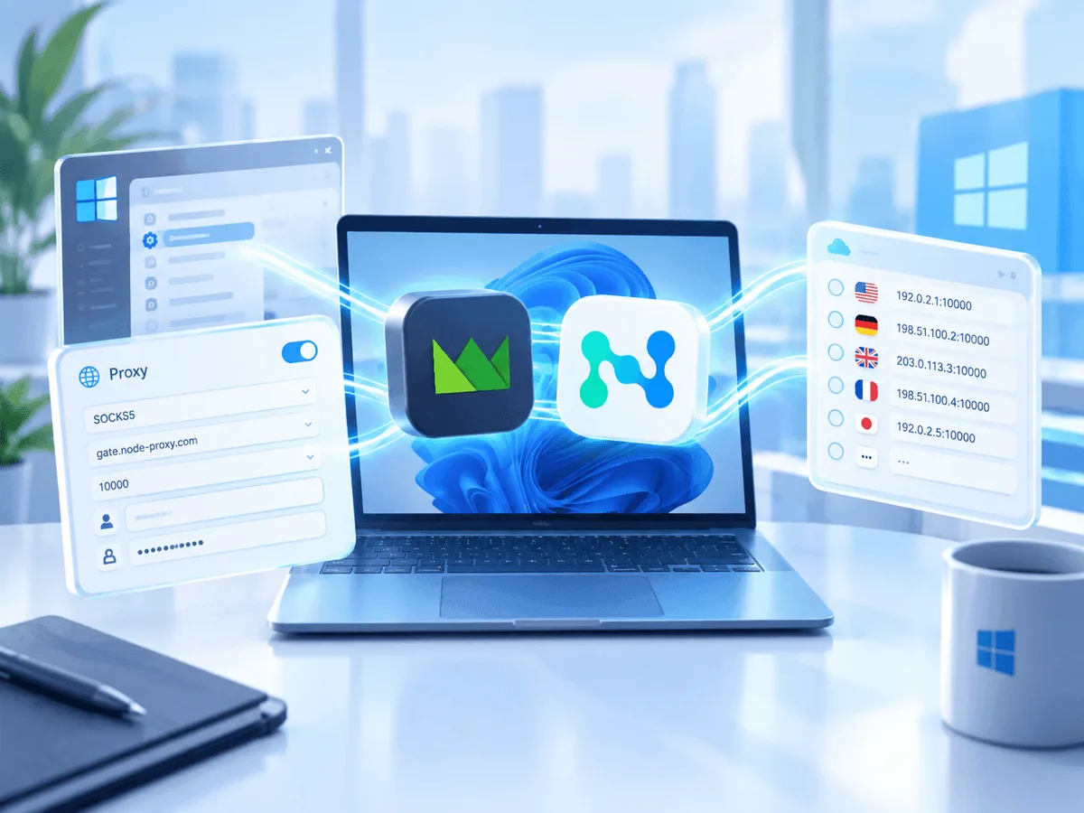 Настройка прокси на Windows с помощью Throne и Node Proxy