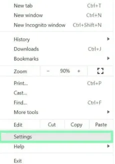 Настройки Google Chrome с доступом к разделу System