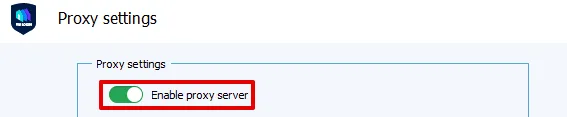 Настройки VMLogin с активированным переключателем Enable Proxy Server / VMLogin settings with the Enable Proxy Server switch activated