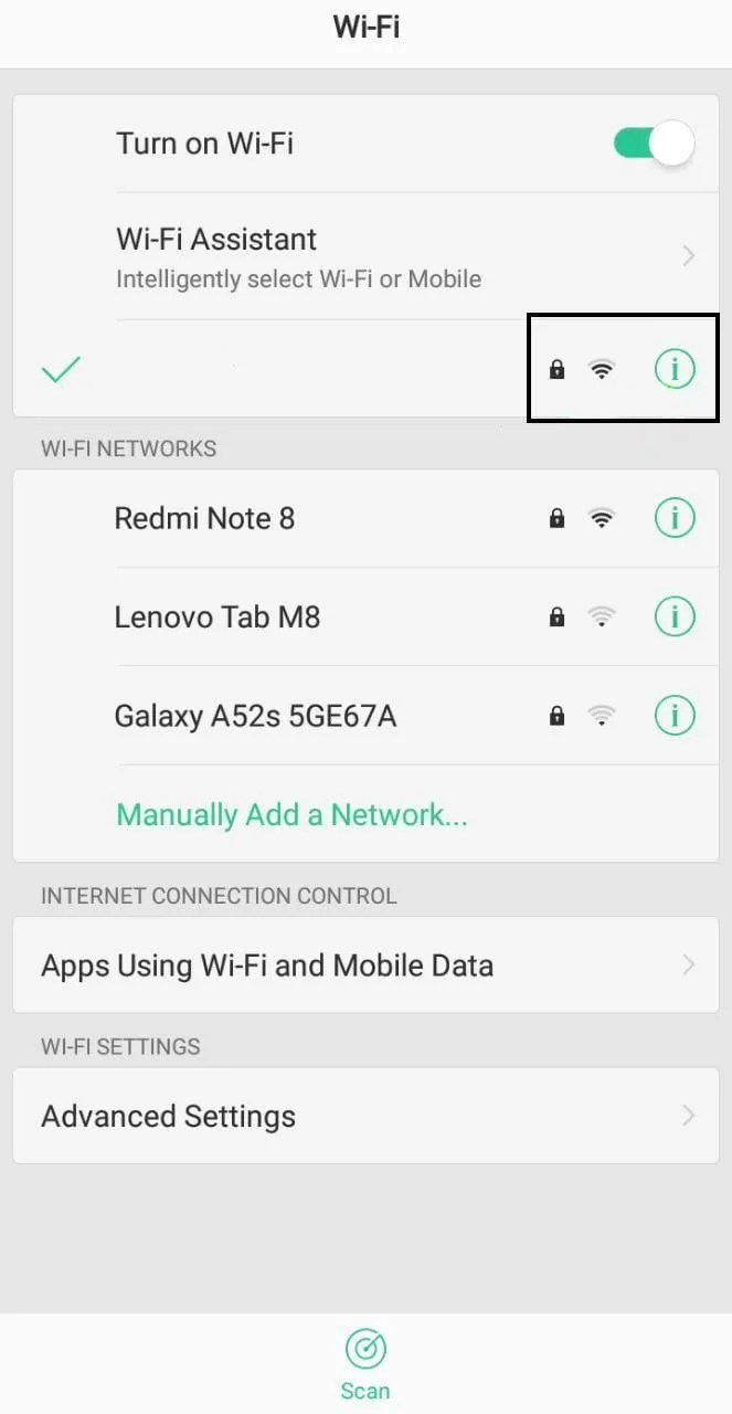 Настройка Wi-Fi-прокси в параметрах сети на смартфоне / Configuring a Wi-Fi proxy in a smartphone’s network settings
