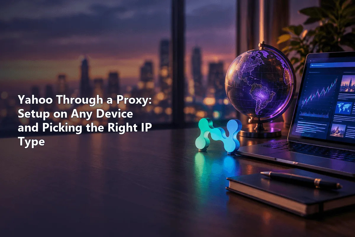 Yahoo Through a Proxy: Setup on Any Device and Picking the Right IP Type